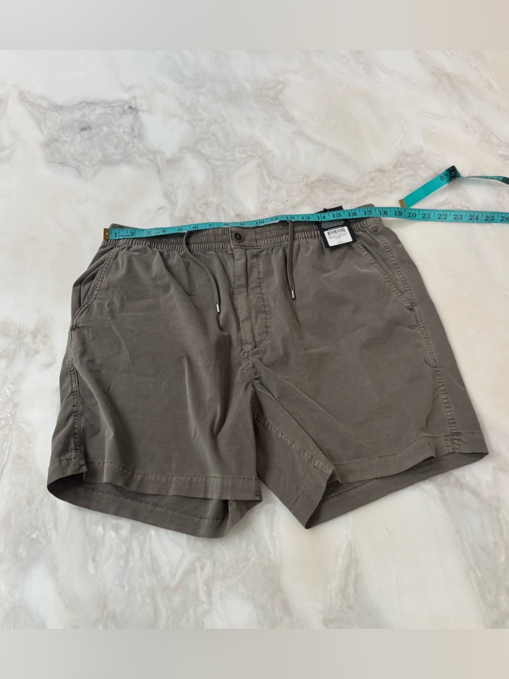 Buck Mason Men’s 6” Deck Short Size XL Washed Olive New - Picture 4 of 8